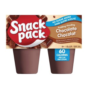 白菜价：Snack Pack 巧克力味布丁 无糖分添加共36个 每个$0.29