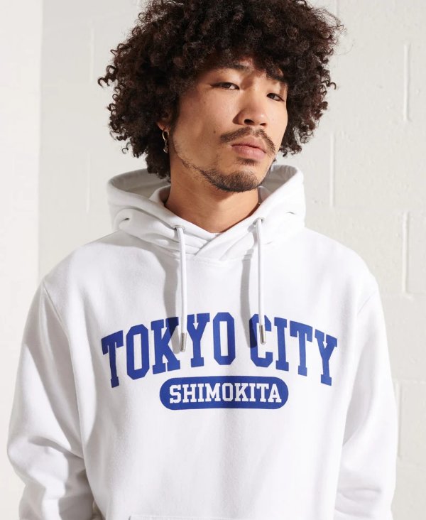Tokyo City 白色帽衫
