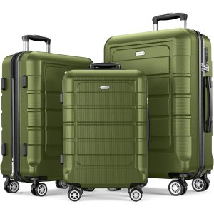 SHOWKOO 行李箱3件套闪促 全新超厚PC+ABS硬壳材料