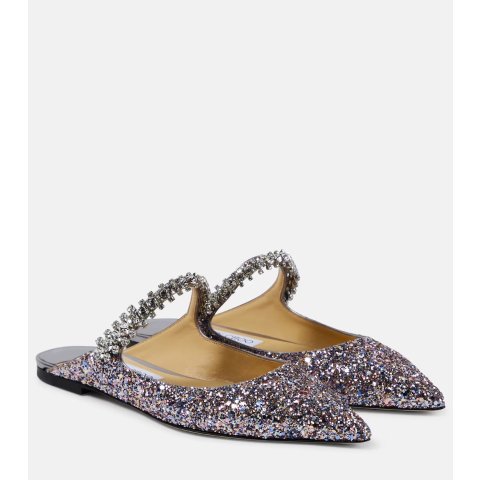 Jimmy Choo亮片芭蕾鞋