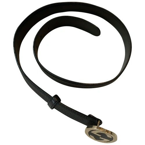 Interlocking Buckle leather belt 8 Gucci