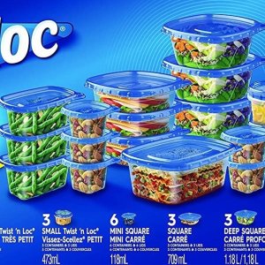 史低价：Ziploc 食品保鲜盒42件 可重复用 预处理食物、收纳冰箱