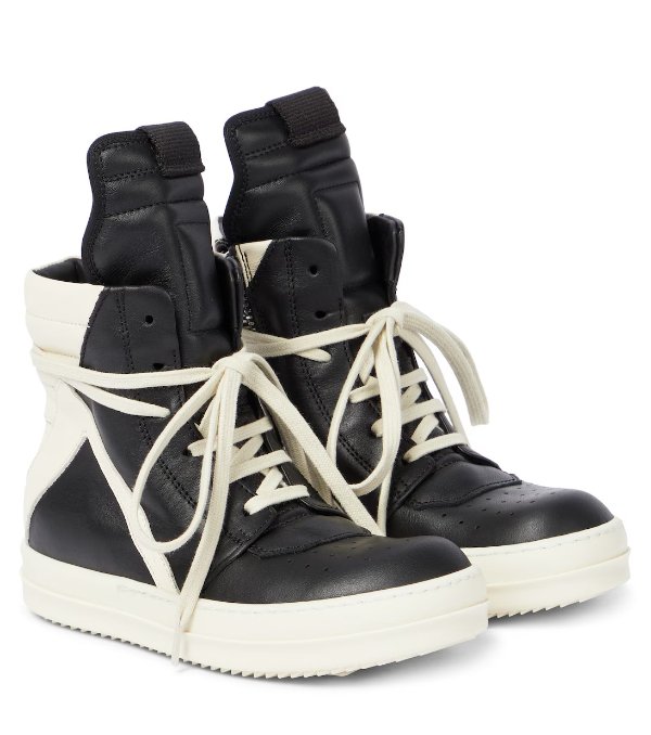 Geobasket high-top leather sneakers