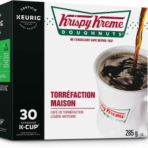 白菜价：Krispy Kreme K-Cup胶囊咖啡30个 中度烘焙 仅$0.33/杯