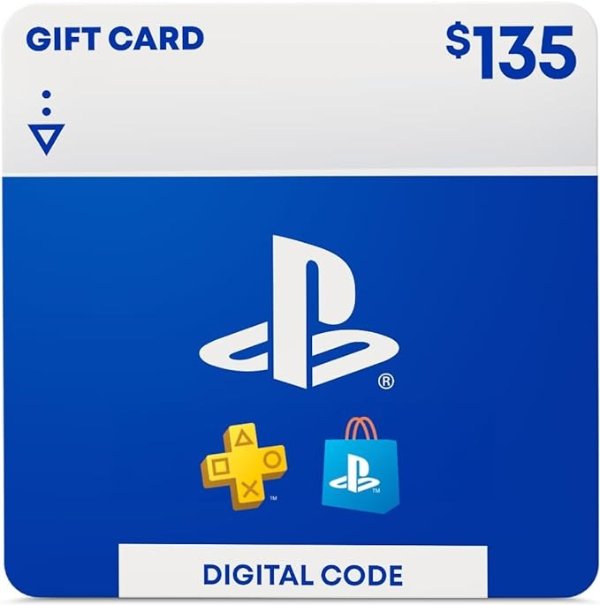$135 PlayStation Store Gift Card 数字礼卡