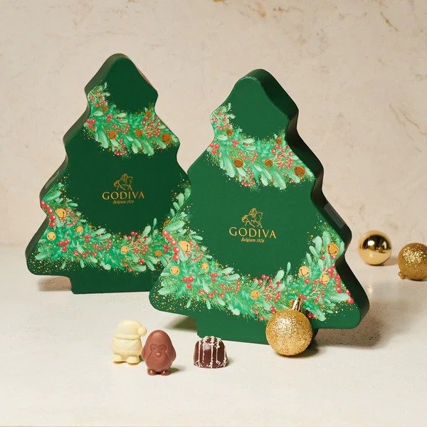 Christmas Tree Gift Box, 10 Pieces | 103g