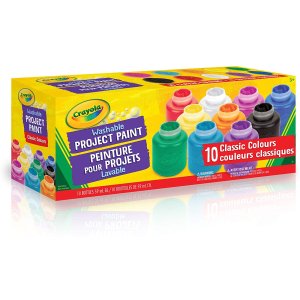 Crayola 可水洗颜料罐 让孩子尽情发挥绘画天分 10色装