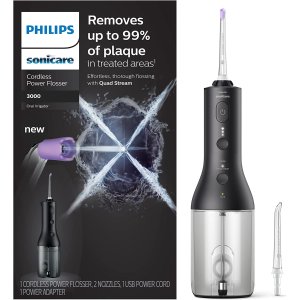 史低价：Philips 无绳超声波水牙线HX3806 2色可选 口腔清洗器