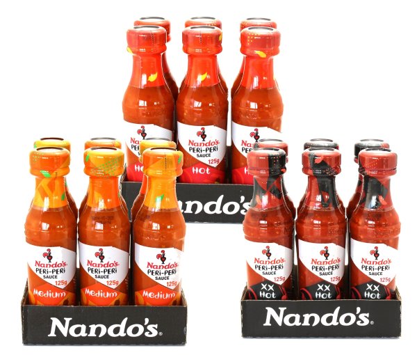  Nando’s 餐厅招牌烤鸡蘸料 辣椒酱  18瓶 (18x 125g) 