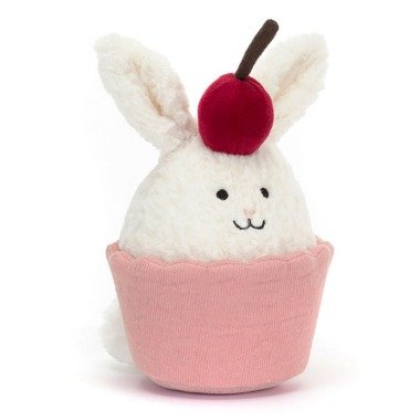 美味甜点兔子纸杯蛋糕玩偶