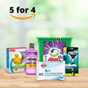 Amazon 洗护用品买5付4 收男女洗护、清洁用品、日用杂货