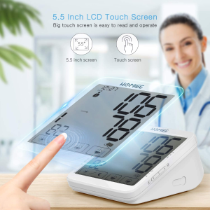 HOMIEE 5.5英寸屏幕上臂式血压仪  易读取 可存储240组数据