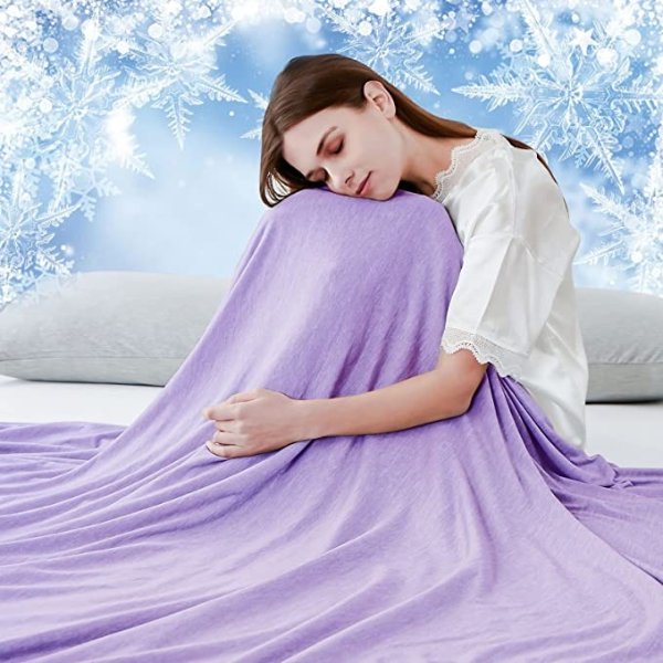 香芋紫色夏凉毯 130cm x 170 cm