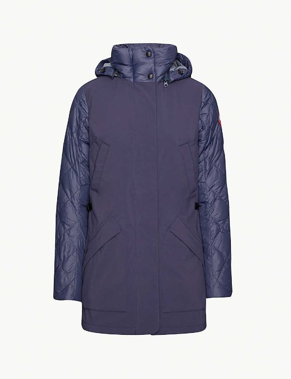 Berkley hooded shell-down jacket