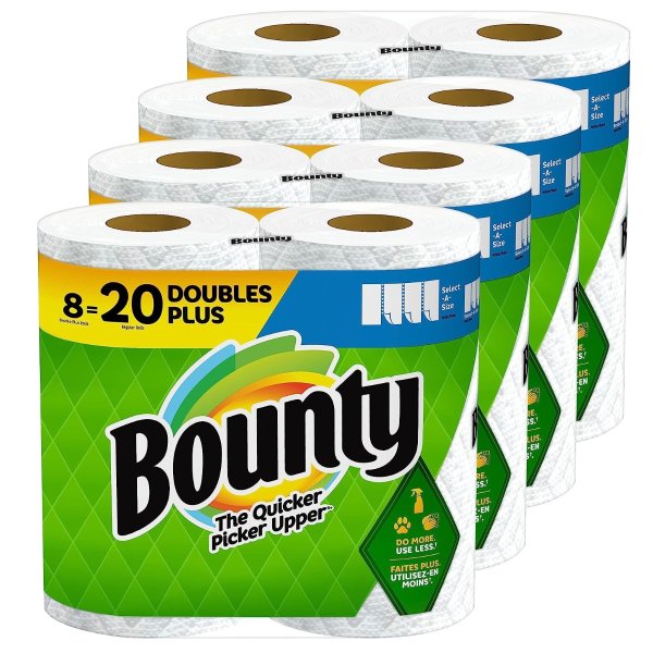 Bounty 双层厨房用纸 8个双层大卷=普通20卷
