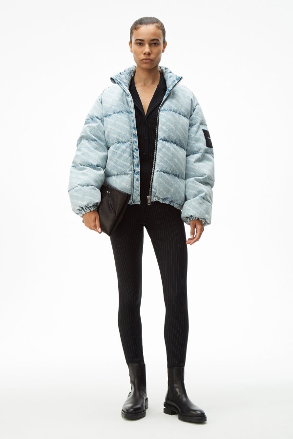 Alexander wang denim outlet puffer