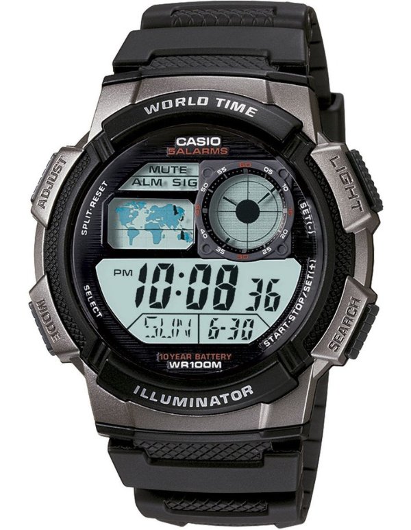 数字手表  AE1000W-1B Watch