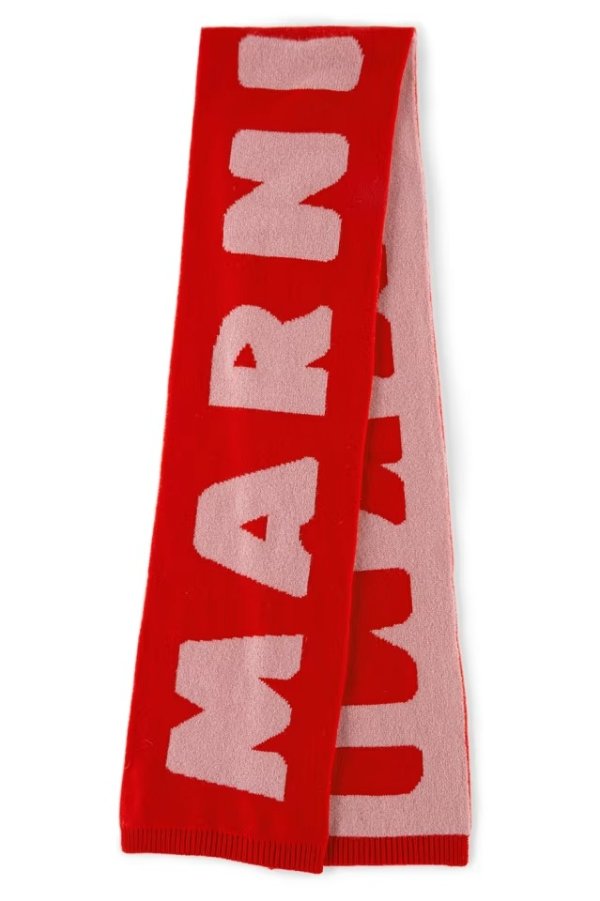 红色 Maxi 徽标儿童围巾