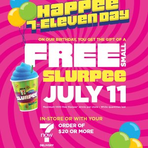限今天：7-Eleven连锁店 免费送Slurpee冰沙！多口味选 时隔2年回归