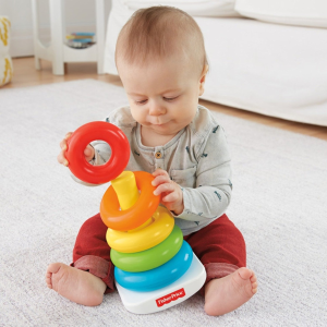 Fisher-Price 彩虹叠叠乐套圈宝宝早期智力开发玩具