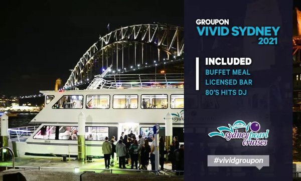 Sydney Pearl Vivid Dinner Cruise环港邮轮+晚餐体验券