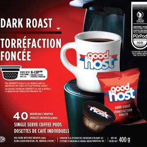 Goodhost 胶囊咖啡40颗 烘培黑咖啡风味 可堆肥植物咖啡