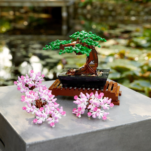 Lego 乐高创意盆栽 绿叶粉叶可切换 超具创意的小摆件