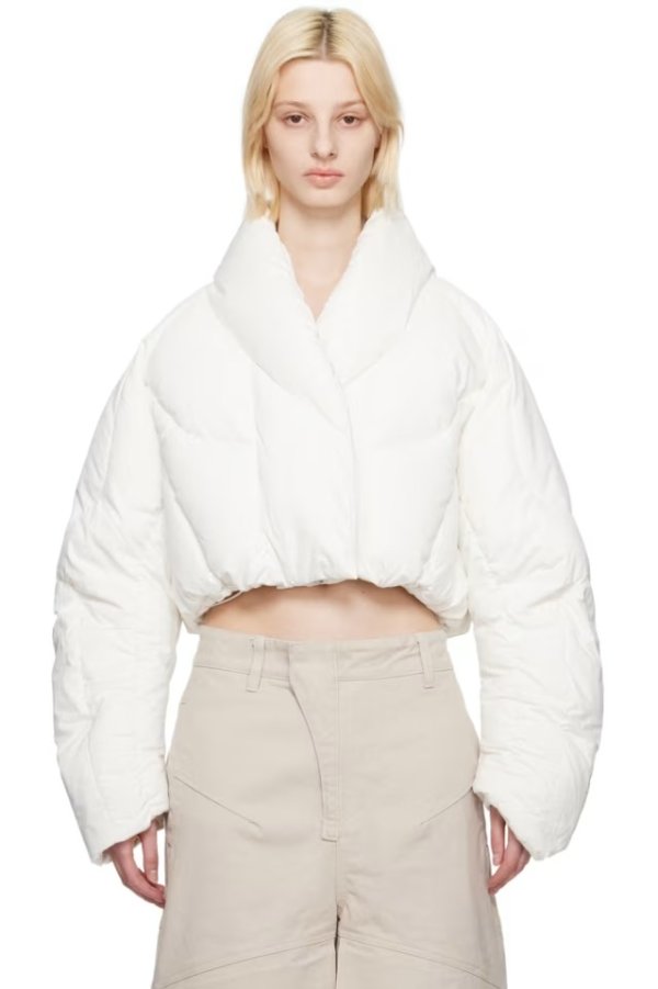 ENTIRE STUDIOS 独家发售白色 A7L 羽绒夹克