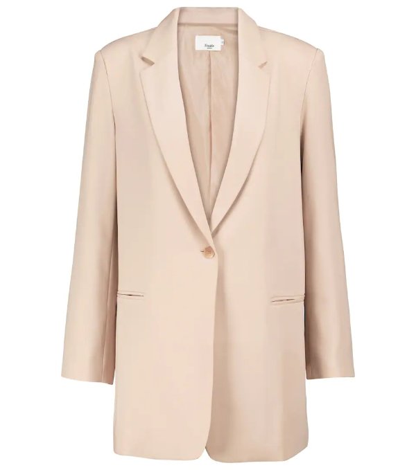 Isla single-button blazer 棉质衬衫300.00 超值好货| 北美省钱快报