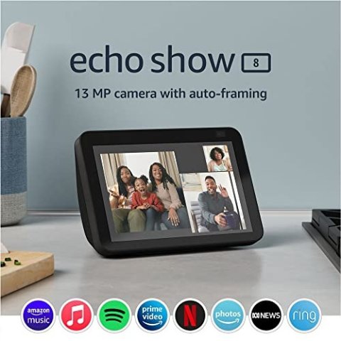 Echo Show 8 (2代, 2021款) | HD 智能 显示屏音箱