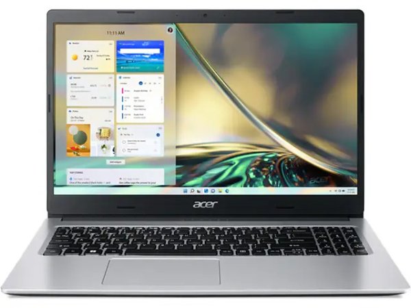 Aspire 3   15.6" Laptop with AMD Ryzen 5 7520U, 512GB SSD, 8GB RAM & Windows 11 Home - Silver