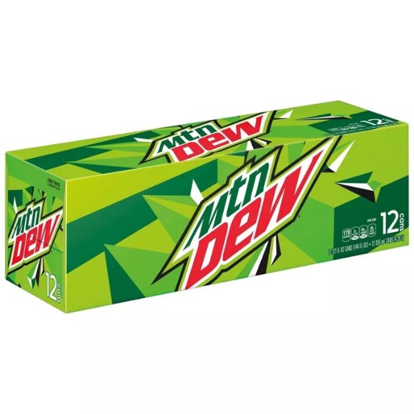 mountain dew 柑橘碳酸饮料 12oz 12罐