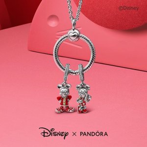 Pandora官网 全场大促 收新款手链串珠、Disney联名等