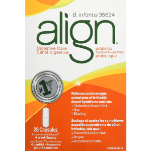健胃整肠助消化： Align 益生菌补充胶囊 28粒