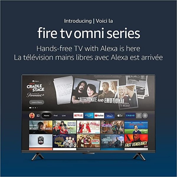 Amazon Fire TV 43" Omni Series 4K UHD智能电视支持语音助手