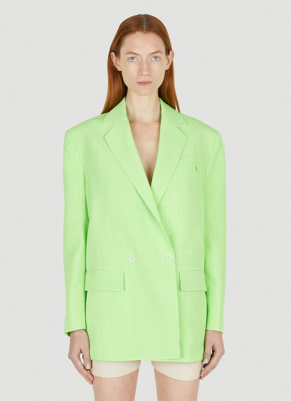 绿色西装外套