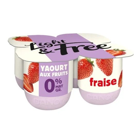 低脂草莓酸奶 0% 脂肪 