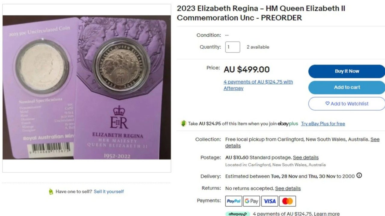 澳铸币局发行女王纪念币，民众排队抢购❗️“身价”飙升700多倍，专家：恐将绝版