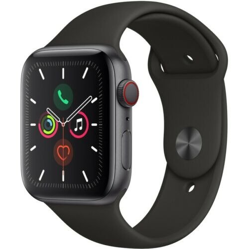 Watch Series 5 (GPS + Cellular) 44mm Space Grey Aluminum Black Sport Band