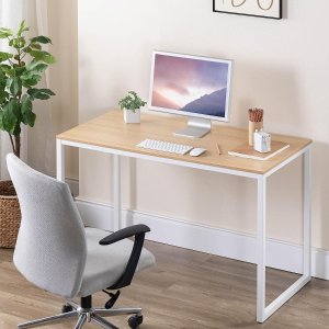 史低价：Zinus 47英寸原木色办公桌/电脑桌 小户型适用