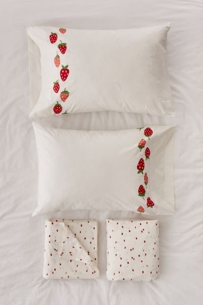 小草莓纯棉床上套装