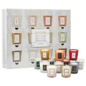 上新：2022 VOLUSPA x Sephora 圣诞日历礼盒 香氛蜡烛12件
