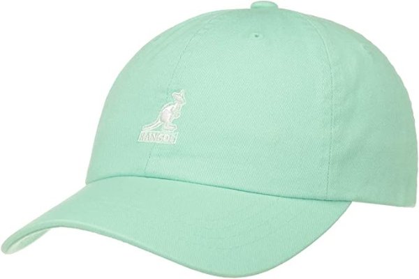 刺绣棒球帽 冰绿色