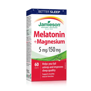 Jamieson 褪黑素镁添加 5mg/150mg 60粒 提高你的睡眠质量