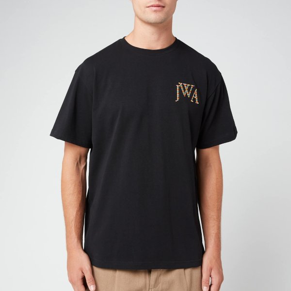 Men's JWA Embroidery Logo T-Shirt - Black