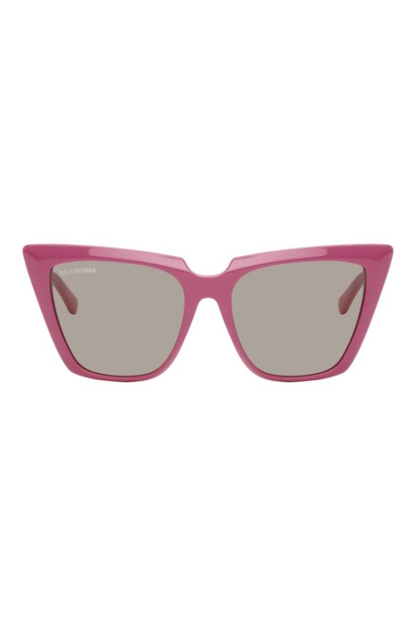 粉红色 猫眼太阳镜