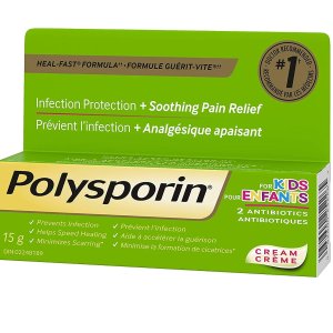Polysporin 万能药膏儿童版15g 抗菌止痛防止留疤 儿医推荐