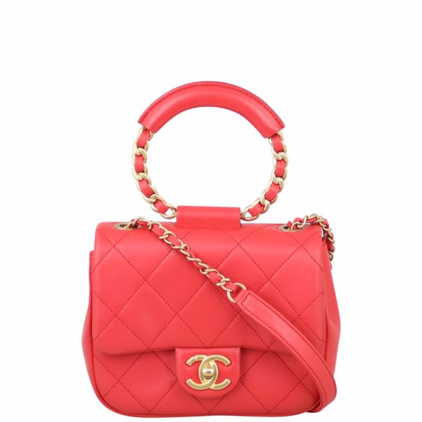 Chanel Circular Handle Small Flap Bag
