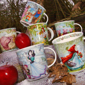 Dunoon 唯美童话系列 英国超棒骨瓷杯 白雪公主、灰姑娘、三只小猪