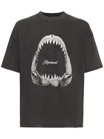 Shark jaws logo棉质T恤